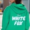 white foxx set white foxx hoodie women Designer Sportswear White Foxs Hoodie Set 2 Piece Set Women's Men's Suit Sporty Long Sleeve Pullover