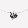 Pingente colares panda borboleta colar feminino simples estilo chinês acessórios senhora versátil bonito 2024 moda ano presentes