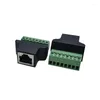 Bilgisayar Kablolar Konektörleri S 1pcs Ethernet Rj45 dişi Terminal 8 Pin CCTV Dijital DVR Adaptör Bağlayıcısı Bırakma Dağıtım Bilgisayar OT46N