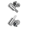 Couvre-siège de toilette 2pcs amortisseur pivotant en alliage de zinc colonne de hauteur moyenne ronde charnière à chute lente supérieure fixe accessoires de couverture intelligente