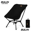 Muebles de campamento Guideseries Outdoor Cam Moon Silla Tralight Aleación de aluminio Plegable Respaldo de pesca Asiento portátil Picnic Bbq Drop Deliv Otdrw