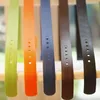 Belts Multi Color Unisex Smooth Buckle Ceinture Cummerbund Plastic Casual Silicone Belt Waistband