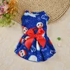 Vêtements de chien de Noël Bow Robe Festival Up Jupe Pet Chiot Princesse Robes pour Chihuahua Pug Yorkie Vêtements