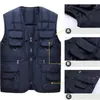 Men's Vests Classic Multi-Pocket Padded Vest Winter Warm Sleeveless Coat Tactical Jacket For Men Solid Lightweight Male Waistcoat