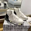 Casual Trainer Sport Sport Sneakers High Edition unisex okrągłe palce pu podele but cielę koronki płaskie buty kobiety luksusowe projektanci Fabryczne obuwie z pudełkiem