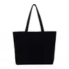 Shopping Bags Shopper Tote Bag Hobo Large Capacity Handbag White/Black/Beige/Purple/Rose Red/Green/Blue/Original Color