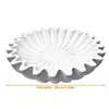 Conjuntos de louças Fluted Ruffle Tigela Decorativa Resina Vieira Chave de Fruta para Mesa de Entrada Café Jantar Console