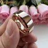 Trouwringen 8MM 6MM 4 Kleuren Band Mannen Vrouwen Wolfraamcarbide Ring Met Hooggepolijste Afgeschuinde Afwerking Uitstekende Kwaliteit Comfort Fit