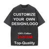 Custom Your Hip Hop Streetwear Men 100% Cotton T-shirts Oversized Washed Top Tee Unisex Summer Retro Brand Personalized 240202