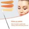 Makeupborstar 15 cm flytande foundation palettknivar rostfritt stål kosmetika pulver färg blandning stick återanvändbar lätt att rengöra verktyg