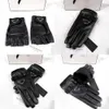 Autumn Solid Color Gloves Winter Fashion Mobile Smartphone Five Finger Gloves European American Designers For Men Womens Touch Screen Glove 12G80