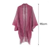 Scarves Beach Coverup Summer Shawl Sunset Tassel Cover-up Quick Dry Swimsuit Poncho Irregular Bikini For Women