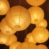 Lanternes japonaises en papier Nylon blanc nervuré irrégulier, 24 pièces, lanternes Led pour fête de mariage, pour la décoration, 240127