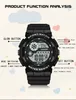 Horloges SANDA 6114 Luxe militair elektronisch horloge LED Waterdicht Schokbestendig Sport Individueel Student Kinderen Digitaal