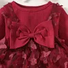 Mädchen Kleider Kinder Für Mädchen Frühling Herbst Kleid Kind Baby Süße Prinzessin Infant Mode Mesh Schmetterling