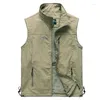 Gilet da uomo Gilet casual da uomo Quick Dry Pographer Gilet tattico senza maniche Gilet estivo da viaggio leggero e traspirante