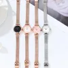 Ty Womens Luxury Simple Large Dial Steel Band Fashion Diamond Inlaid Waterproof Quartz 26mm Watches