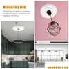 Pendant Lamps Pu Suspended Ceiling Chandelier Base Decorative Round Lamp Panel Building Materials Small White 1Pcs Ring Drop Deliver Dheqc