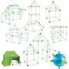 Criativo forte blocos de construção tenda interior kit tijolo crianças diy jogos bola brinquedos educativos para crianças presentes 240202