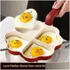 Pans Fried Egg Pan Stone Poached Ware Small Non-Stick Love Breakfast Burger Cake Drop Delivery Home Garden Kitchen Dining Bar Cookware Otnny