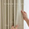 Visgraat Chenille Beige Gordijn voor Living Eetkamer Slaapkamer Verduisterende Stof Licht Luxe Verdikte Textuur Custom 240118