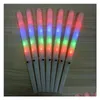Other Event Party Supplies 100Pcs Lights Christmas Decorations Led Light Up Cotton Candy Cones Colorf Glowing Marshmallow Sticks Imper Otzpg