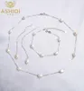 Ensemble de bijoux en argent Sterling 925 véritable, perles d'eau douce naturelles, collier, Bracelet, boucles d'oreilles pour femmes, mode 2021, New8144188