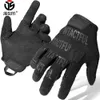 Taktische Vollfinger-Handschuhe Armee Militär Kampf Schießen Jagd Sport Outdoor Airsoft Paintabll Fahren Arbeit Fäustlinge Männer Frauen 240127