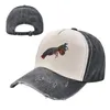 Casquettes de baseball Mantis Crevettes Noir Design alternatif Casquette de baseball Chapeau à pompon Mode Plage Femme Homme