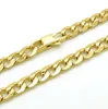 Curb catena cubana collana in acciaio inossidabile 100 riempimento oro 18 carati gioielli retrò punk T e CO 6 mm larghezza 18 36 pollici2147222