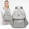 School Bags Female Backpacks Genuine Leather Bagpack For Women Travel Anti-theft Vintage Backbags Urban Casual Waterproof