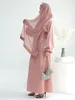 Ubranie etniczne Ramadan satyn Abaya Arabia Arabia Turcja Islam Sukienka muzułmańska ubrania modlitewne Afrykańskie sukienki dla kobiet kebaya szatę femme