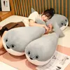 50/80/100cm sacabambaspis gri hayat benzeri balık bebek peluş oyuncak doldurulmuş yastık deniz hayvanları oyuncak kanepe yastık dekoru kızlar için kızlar 240202