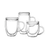 250ml350ml450ml Beer whiskey wine glasses drinking glass Tumbler holder cup Coffee cups Tea mug with lid Double wall mugs 240127