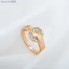 Gtlp luxo jóias banda anéis alta versão baojia moeda de cobre para as mulheres novo bolo redondo rosa ouro mosang diamante trânsito casal anel msf9