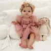 Flickaklänningar födda baby bodysuit prinsessan boutique bågar bomull romper rose rosa tutus småbarn mode slitage flickor onesie klänning matchning