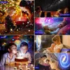 Nocne światła Nowe 13 w 1 Planetarium Galaxy Starry Sky Night Light HD Star Aurora Lampa projekcyjna dla dzieci Domowe Dekor Party YQ240207