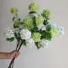 Decorative Flowers 5 Heads-39" Faux Snowball Flower In White/Greem Spring Branch DIY Florals/Wedding Bouquets/Home/Kitchen Decorations