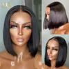 ارتداء GO GLULUELL WIG LACE PRONT HEAR HIRGS للنساء 818 بوصة البرازيلية مباشرة بوب بوب 134 الدانتيل