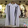 Camicie casual da uomo Real Po WACKO Maria Camicia tinta unita risvolto monopetto manica corta T-shirt Abbigliamento Cardigan