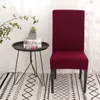 Cadeira cobre cor sólida jantar capa removível anti-sujo slipcover cozinha para banquete casamento restaurante housse de chaise 1 pc