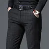 Spring Autumn Fashion Mens Casual Pants High Quality Brand Business Pants Male Clothing Cotton Formal Trousers Men 240124