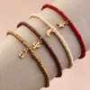 Anklets 4pcs Boho 여성용 여성용 고요한 쌀 구슬 anklet kock star moon pendans 맨발 샌들 브레이슬릿 anklet chains jewelry yq240208