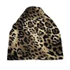 FS Black Gold Leopard Print Beanies for Men Cold Protection Women Ring Scarf Dual Purpose Outdoor Cycling Pullover Cap Gorras 240124