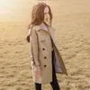 Jacken Teenager Herbst Mädchen Jacke Langer Stil Trenchcoat Prinzessin Weihnachten Windjacke Oberbekleidung 4 5 6 8 10 12 13 Jahre Kinderkleidung