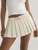 Skirts BOOFEENAA Y2k Sexy Pleated Skirt With Shorts Underneath Streetwear Harajuku Pretty High Waist Mini For Women C92-DI24