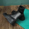 Classic Unisex s Boots Waterproof Fur Black High Top Smooth PU Leather Man Mens Motocyle Boots Shoeshh5 240126