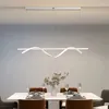 Ljuskronor nordiska led vit minimalism tak hängande lampor för levande matsal nyhet kökslampor heminredning belysning