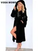 Women's Fur Autumn Winter Warm Jacket Fashion FurCoats With Belt Woman Casual Loose Faux Overcoat Long Hooded Mink Coats