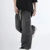 Мешковатые джинсы Брюки Мужские джинсовые брюки Черные широкие брюки Мужские мужские оверсайз-карго Корейская уличная одежда Хип-хоп Harajuku 240124